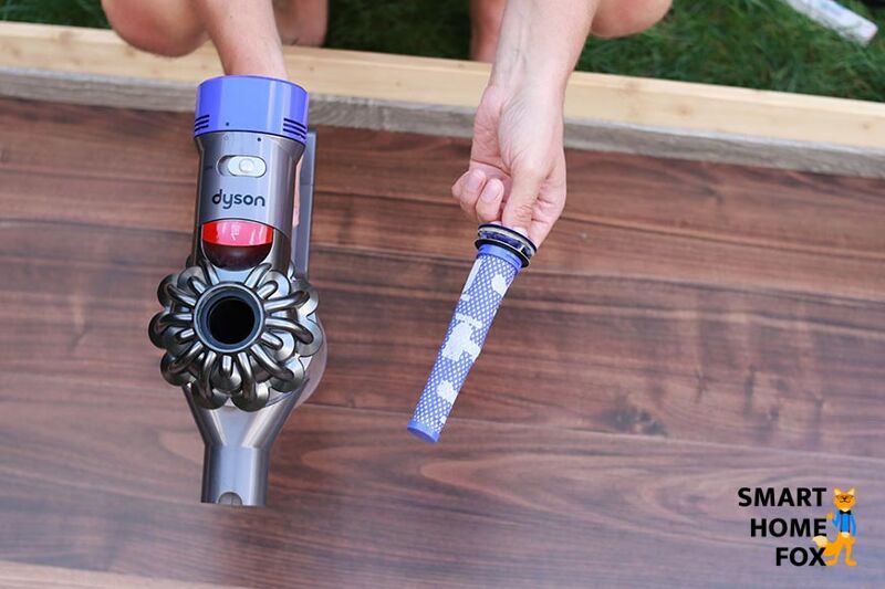 Удаление Нера-фильтра Dyson V8